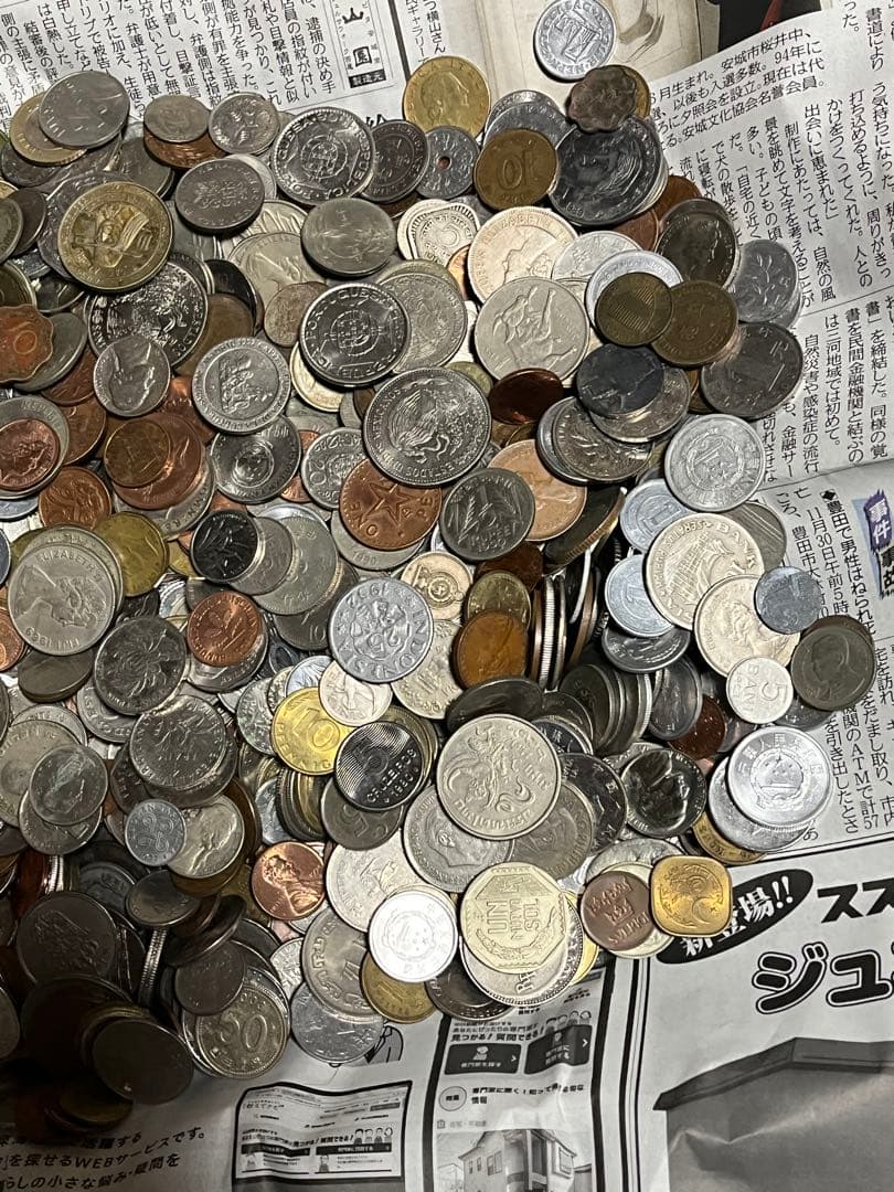 ゆ*う様 5.2kg 外国 硬貨 古銭 貨幣 まとめて 大量 素材用 アメ