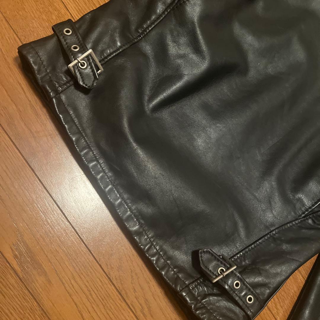 ハ*b様 Schott シングルライダースジャケット　定価18万円　サイズ34