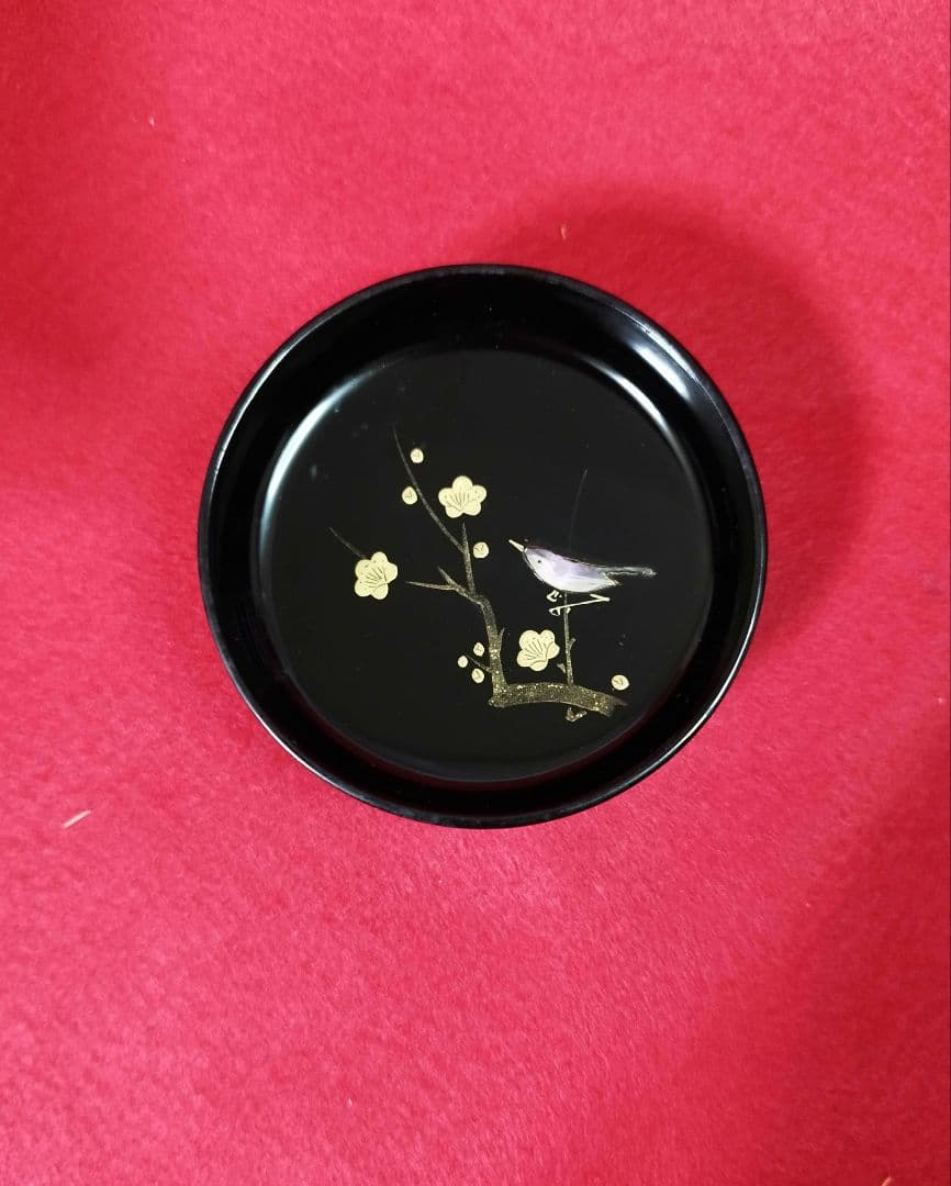 茶道具 棗　【宗新】【梅にうぐいす　蒔絵】