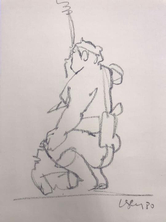 ★★相撲画家 松岡リン ドローイング リン・スターム・レビィ