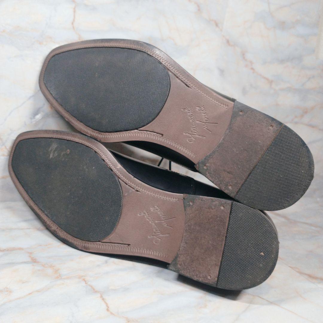 ジャンカルロモレリ 黒 ストレートチップ 内羽根 27.5