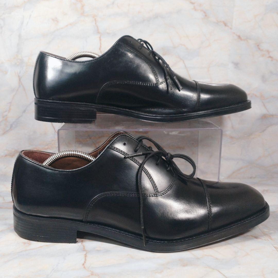 ジャンカルロモレリ 黒 ストレートチップ 内羽根 27.5