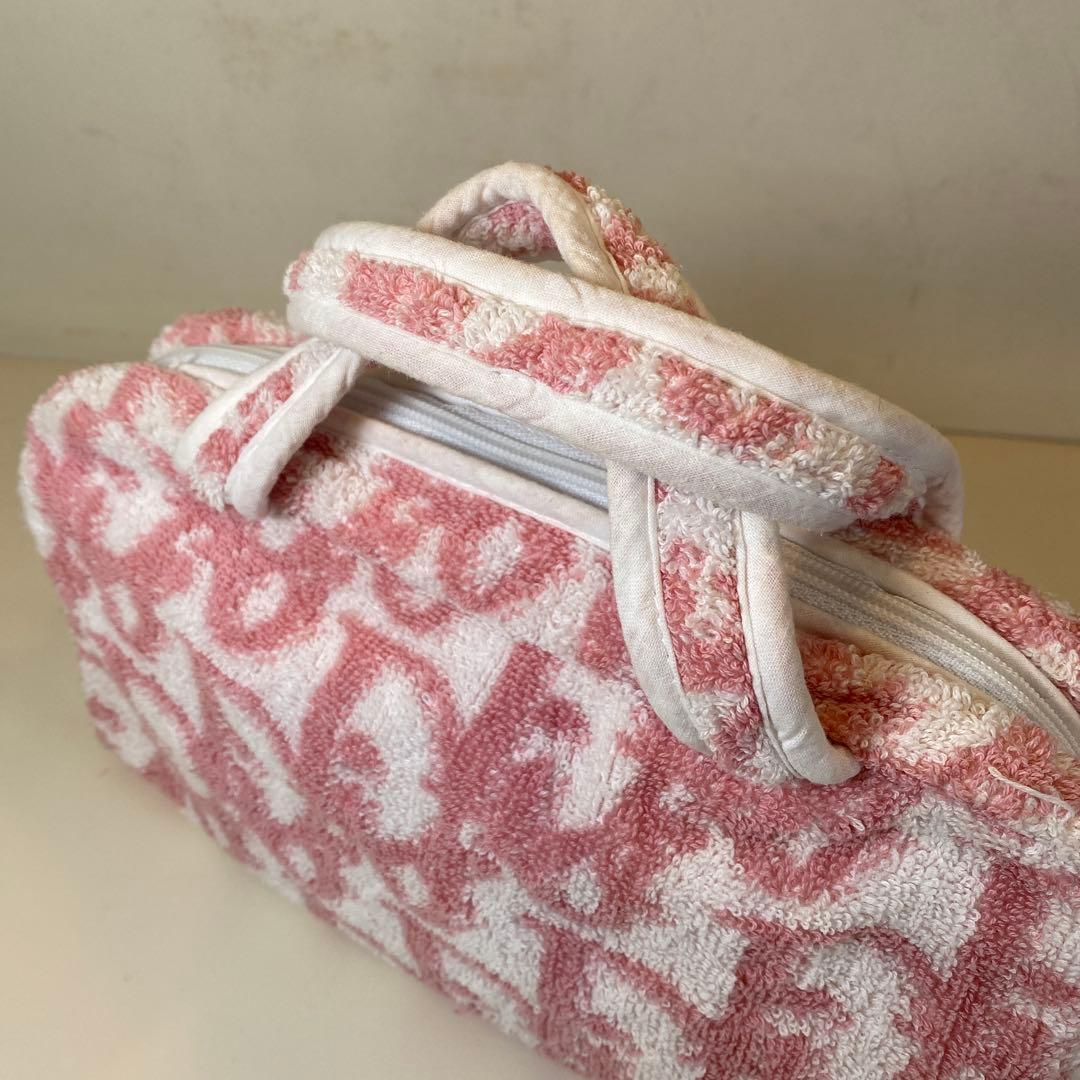 DIOR ピンク　パイル地　ミニボストンバッグ