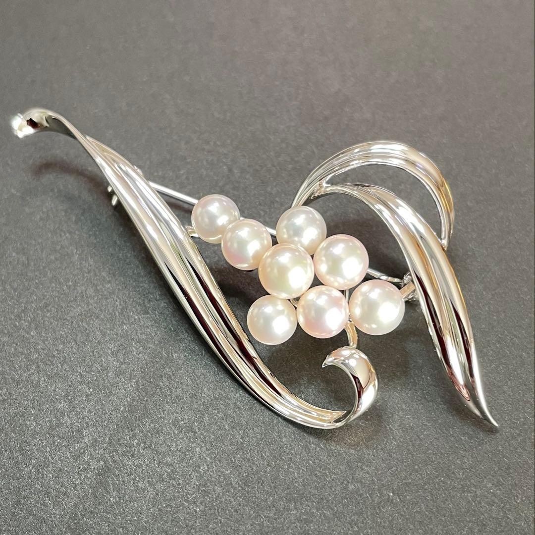 ミキモト　パールブローチ　あこや真珠　本真珠　入学式　卒業式　ベビーパール