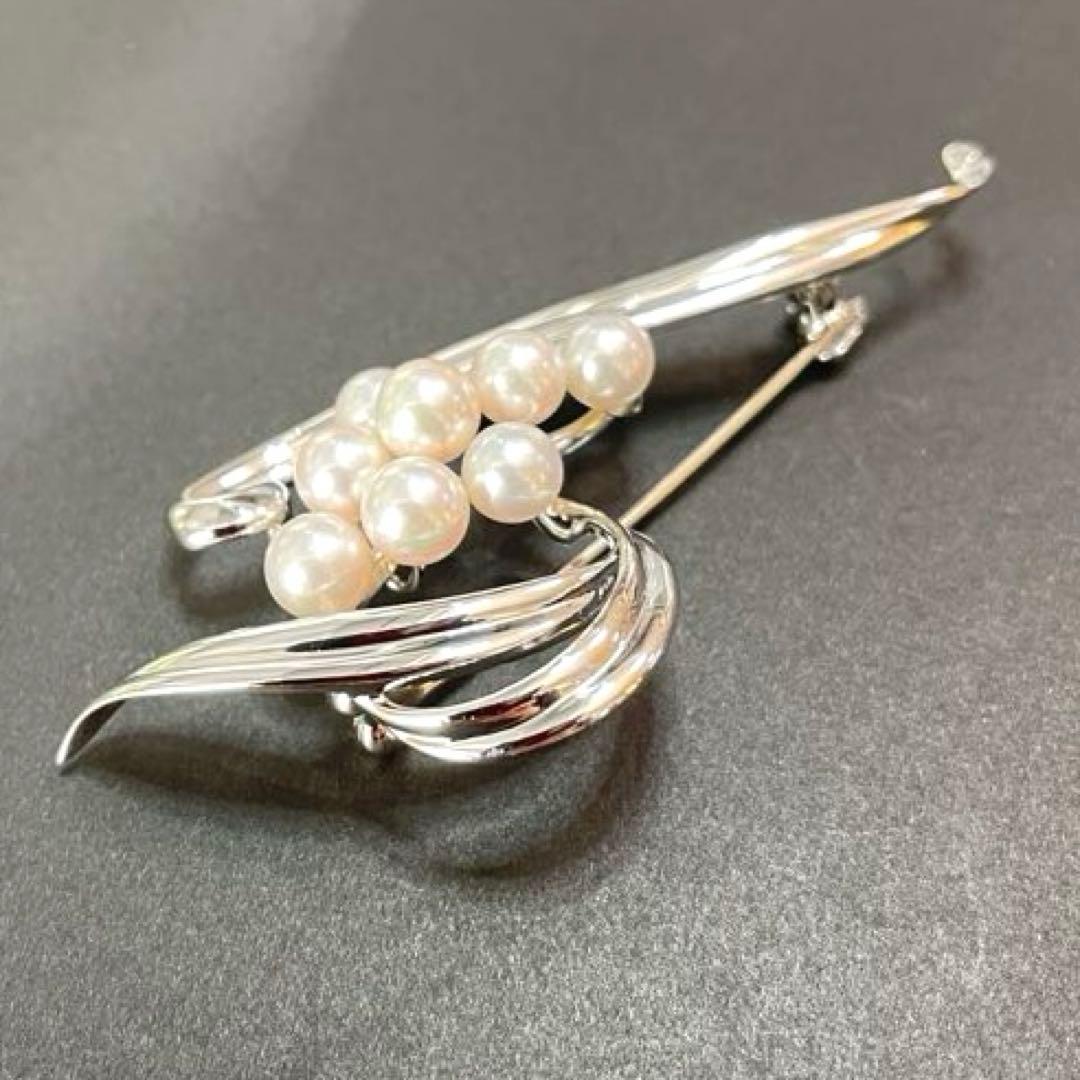 ミキモト　パールブローチ　あこや真珠　本真珠　入学式　卒業式　ベビーパール