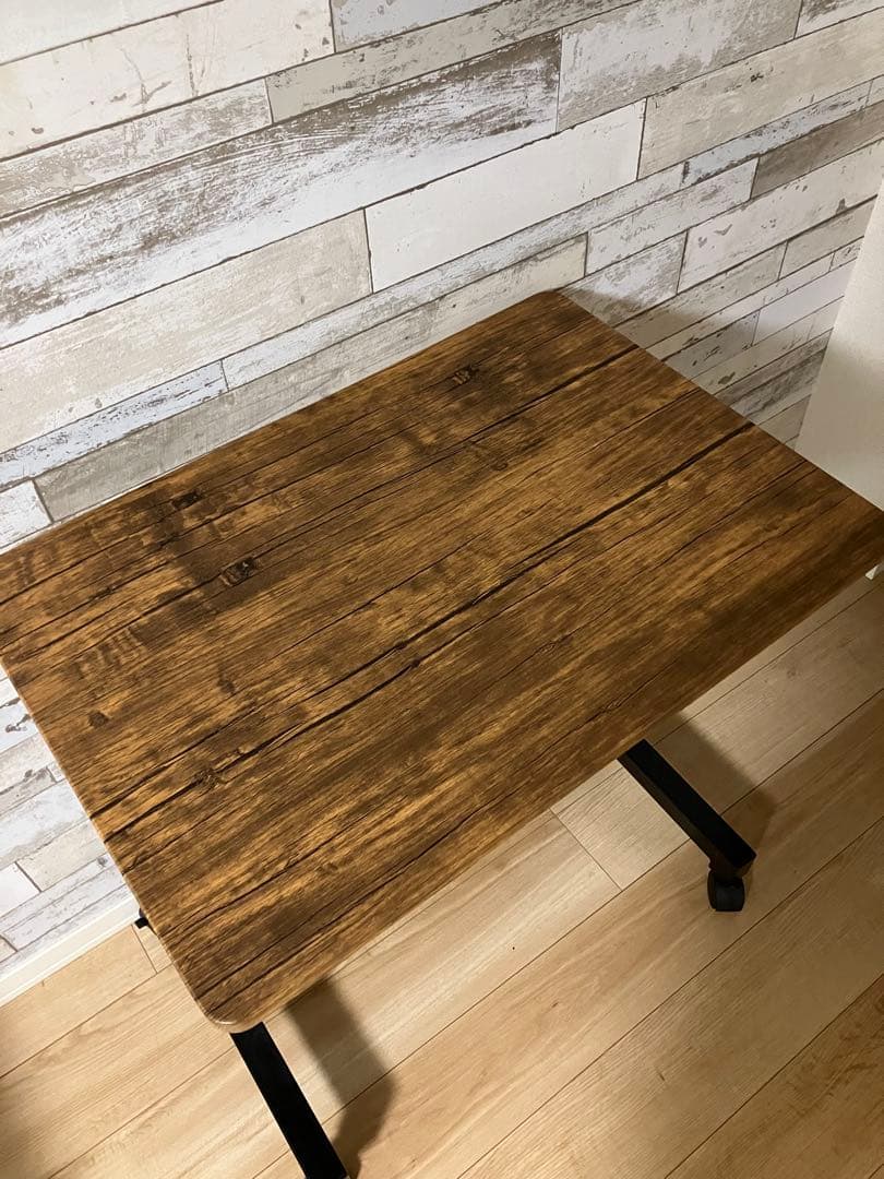 【送料込み】昇降デスク 幅70スタンディングデスク ヴィンテージカラー