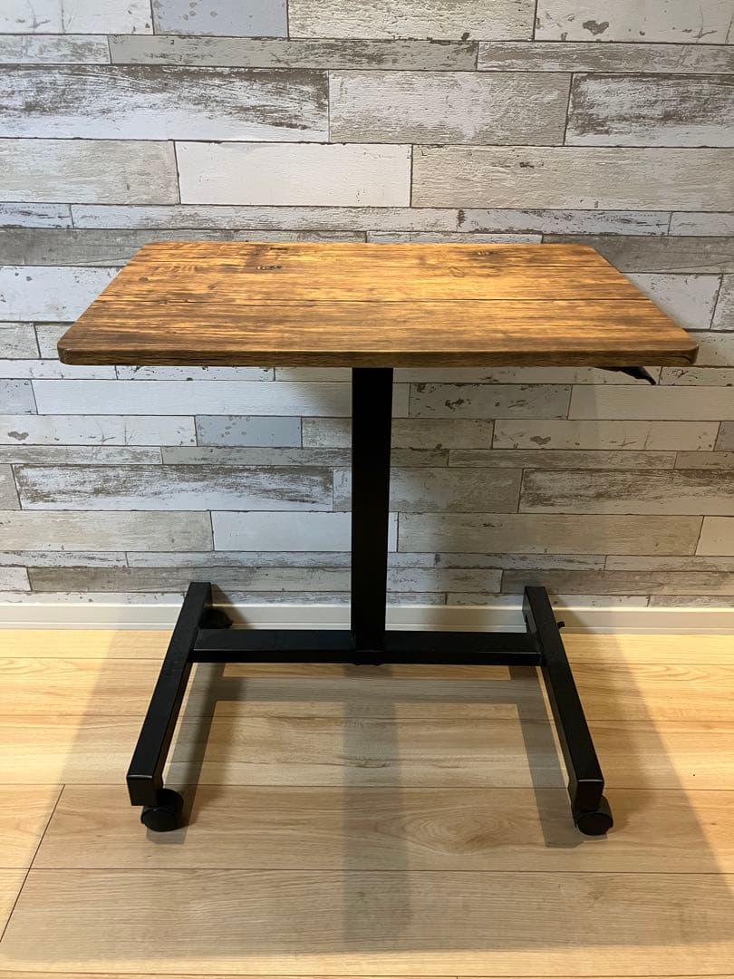 【送料込み】昇降デスク 幅70スタンディングデスク ヴィンテージカラー