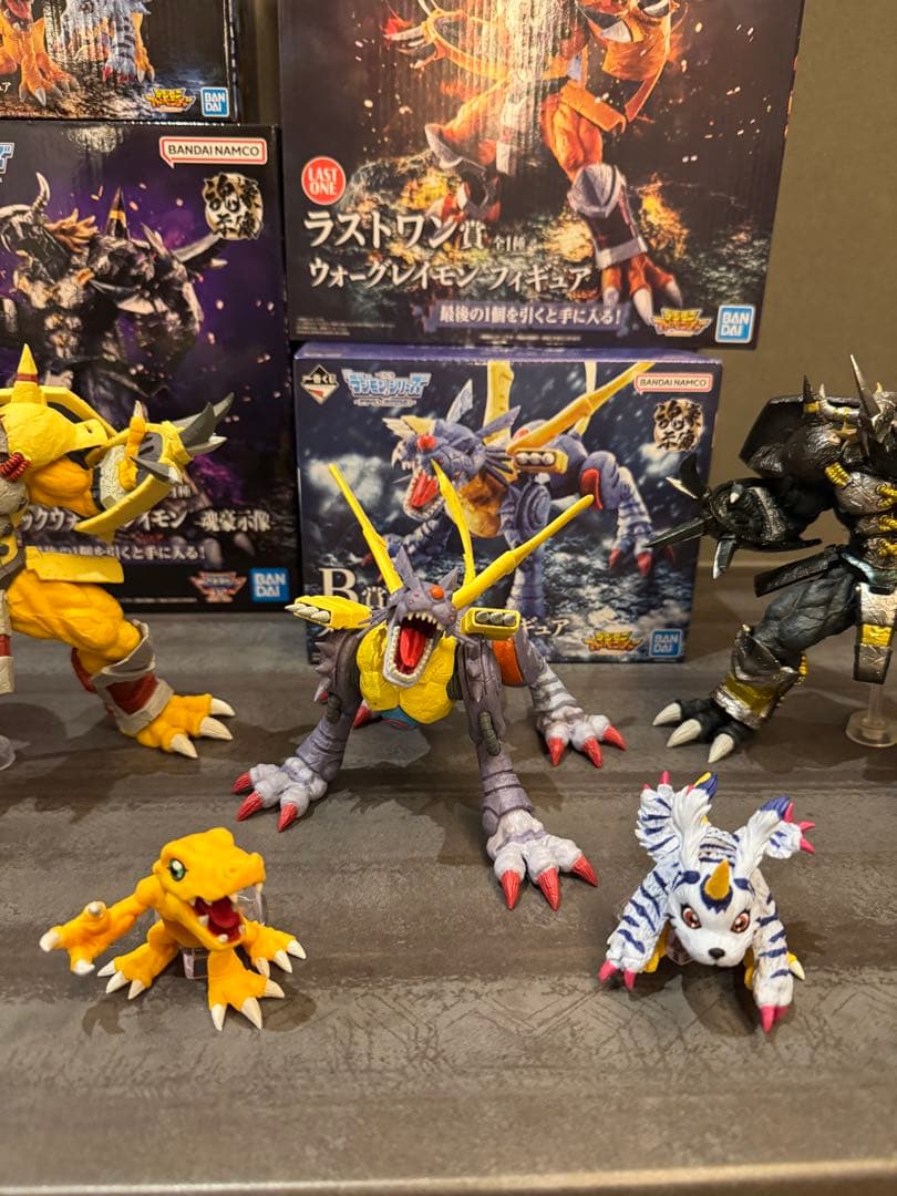 一番くじ デジモン 究極進化 魂豪示像 フィギュア 4体セット