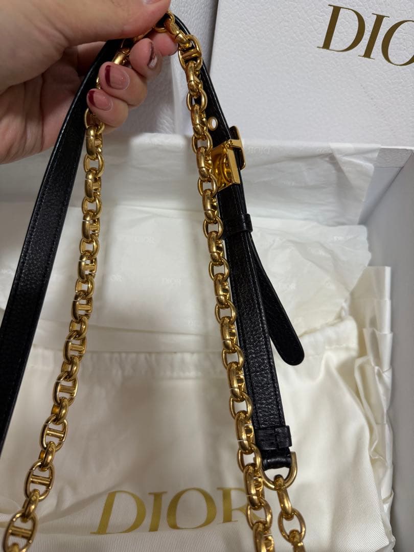 Dior caro ディオール カロ スモール ブラック ゴールド金具