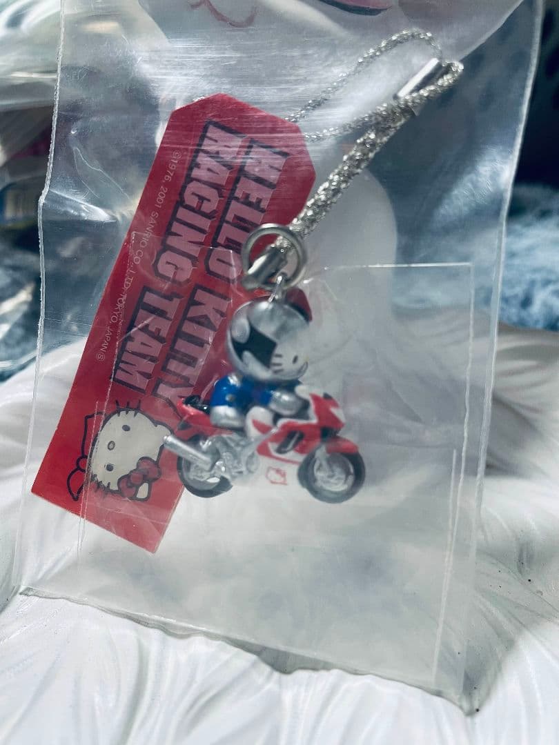 【希少】サンリオハローキティ根付け レーシングキティちゃん 2001年
