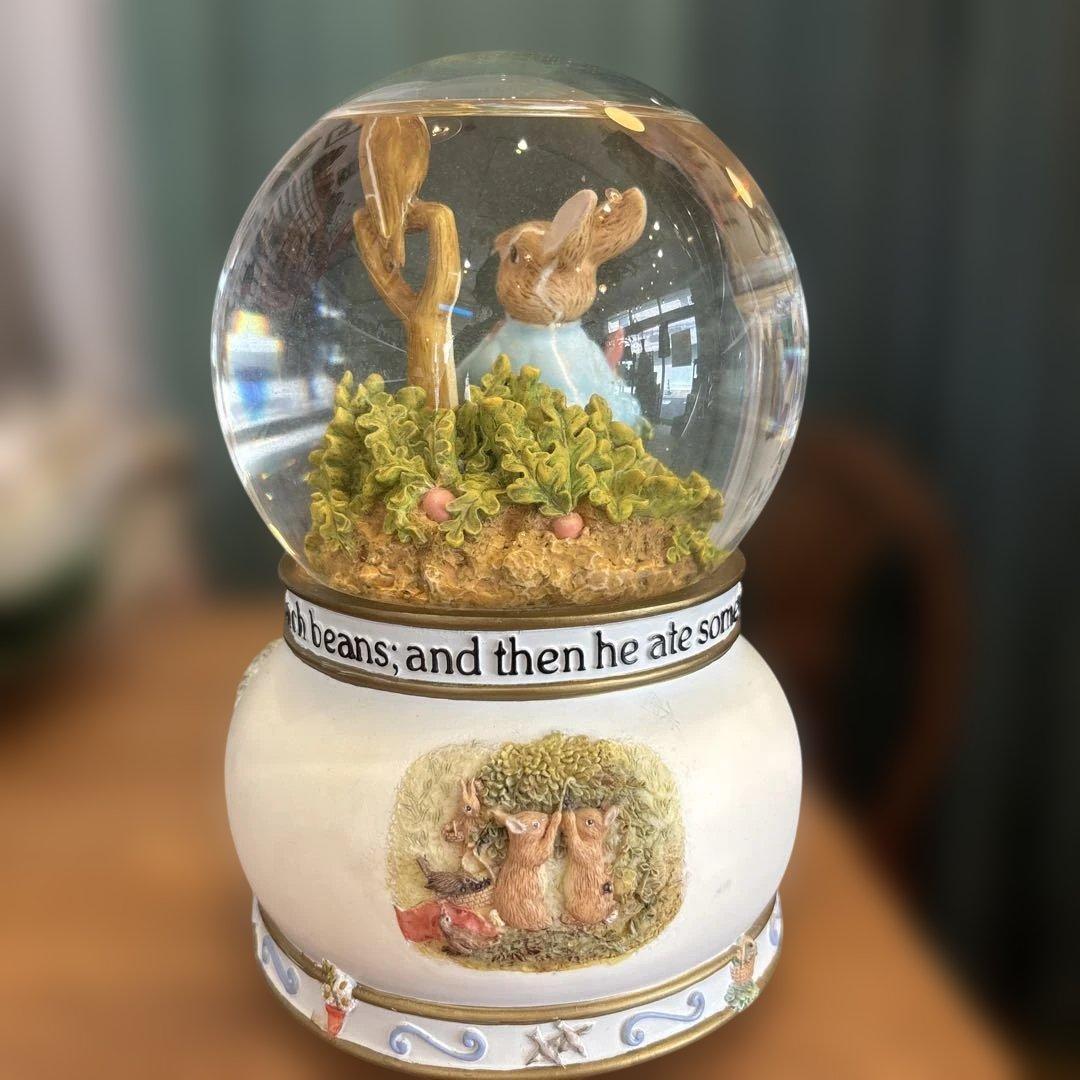希少　ピーターラビット　スノードーム　オルゴール