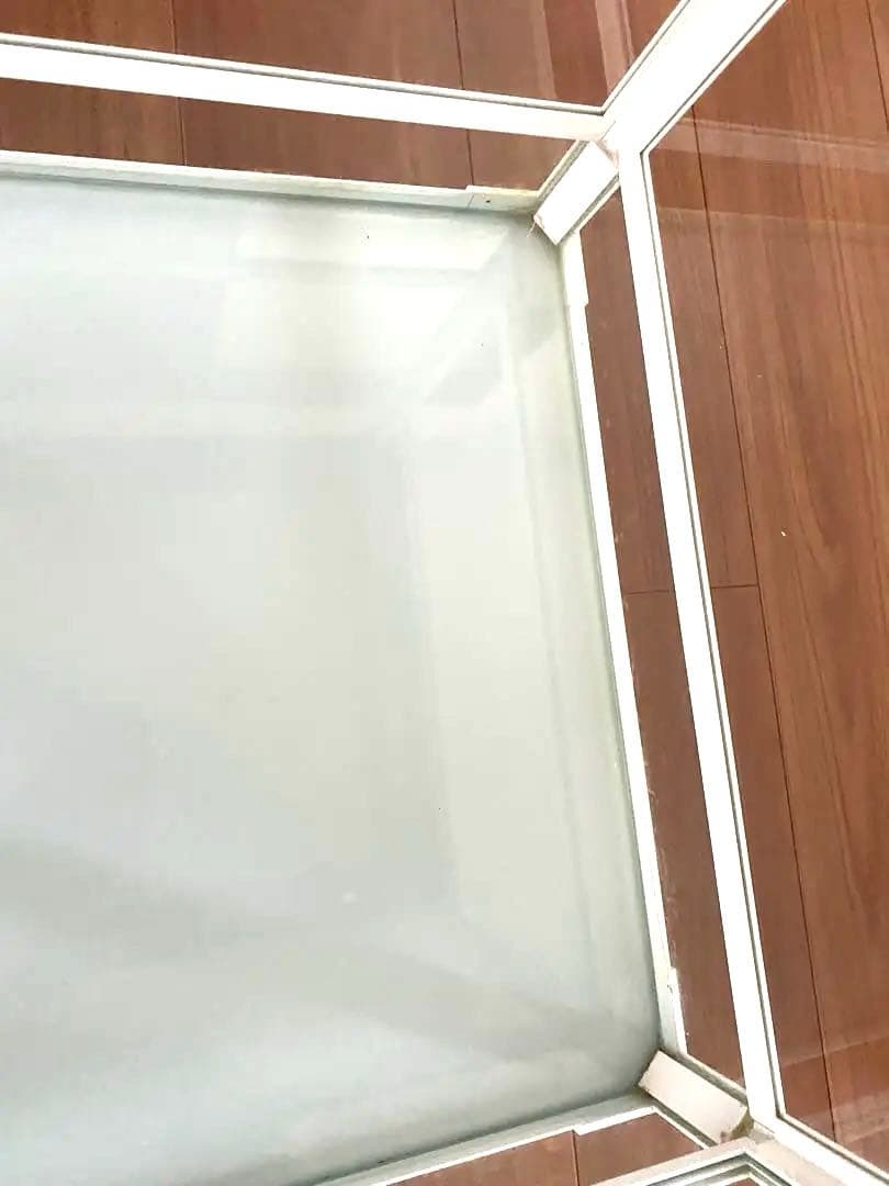 ガラス飼育ケース ホワイト 中型 上部開閉式60×45