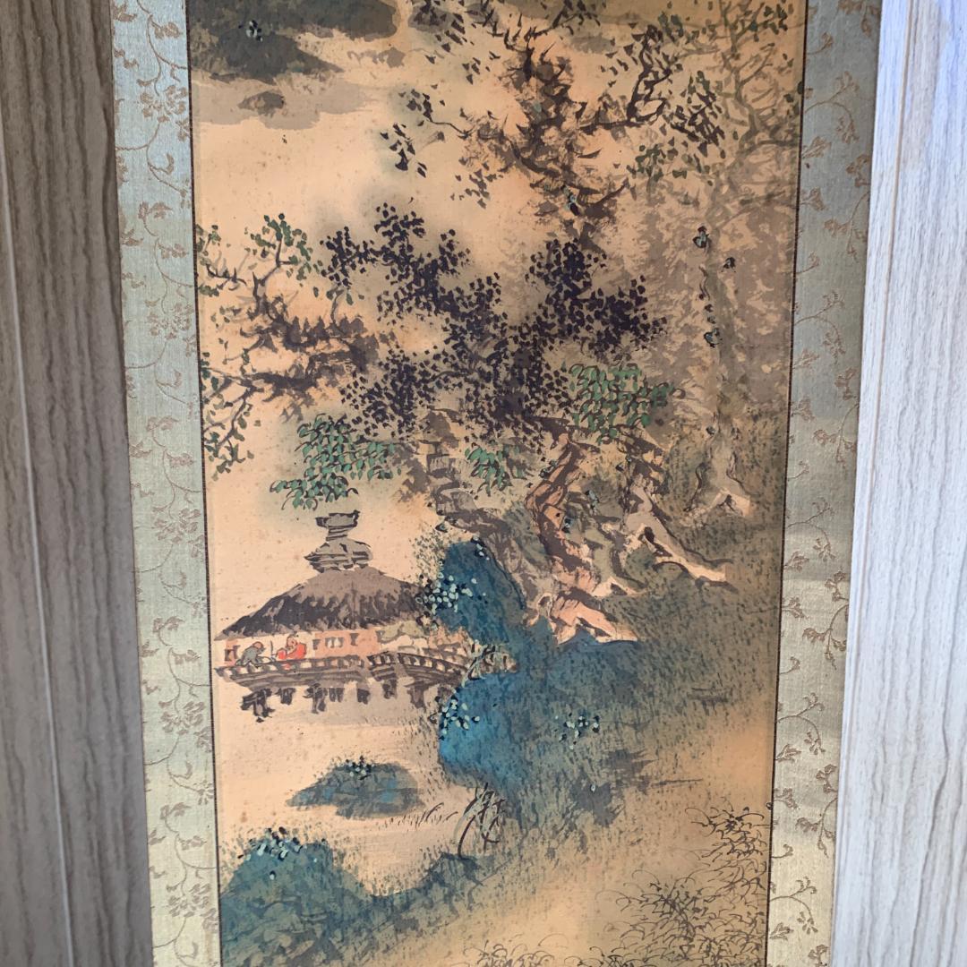 掛け軸　骨董　肉筆　暁作　3本セット　古物