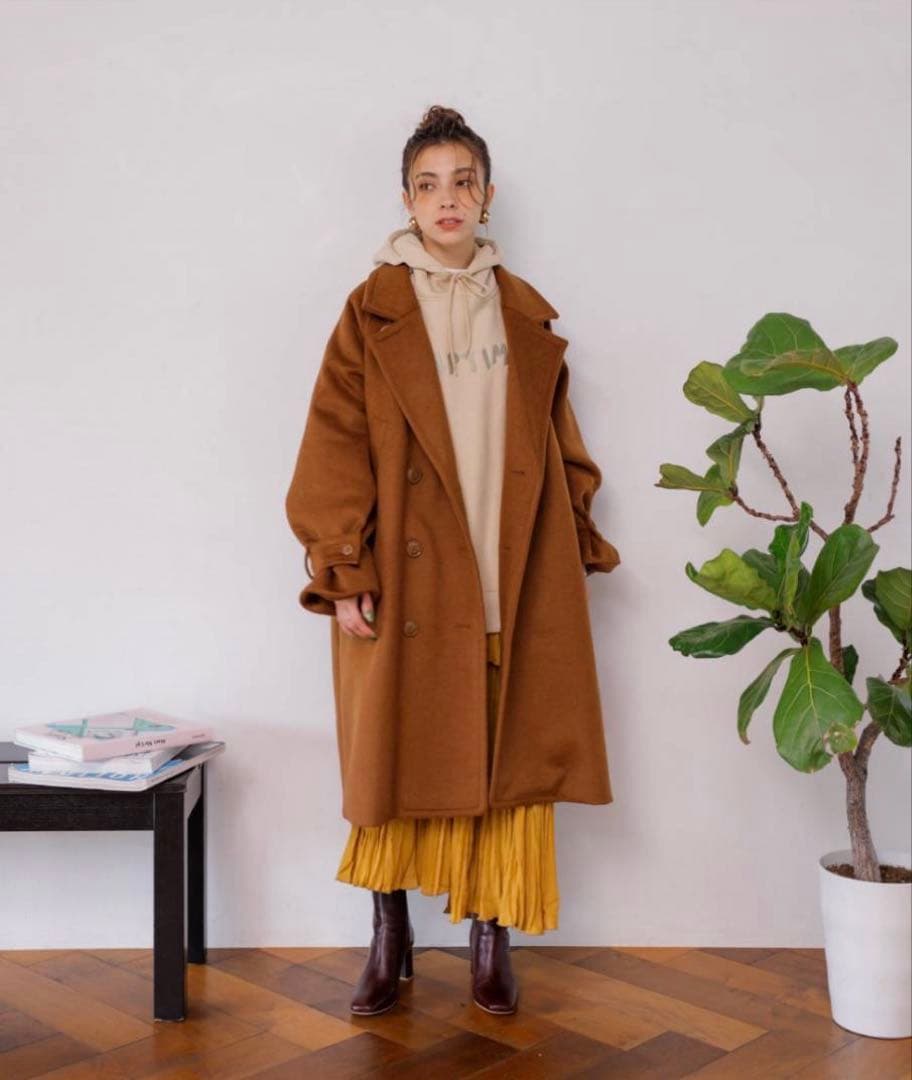 ナップタイム　naptime. Nissy 西島隆弘　コート　ブラウン