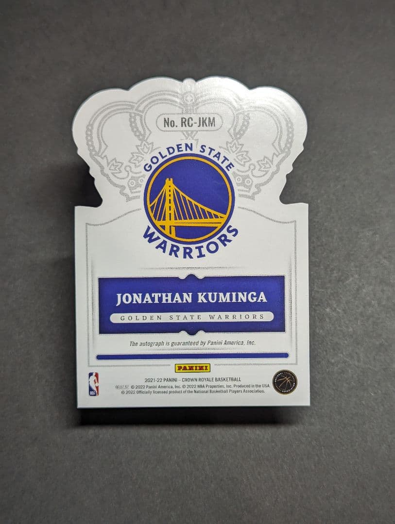 Jonathan Kuminga ジョナサン クミンガ 直筆サイン /49 RC
