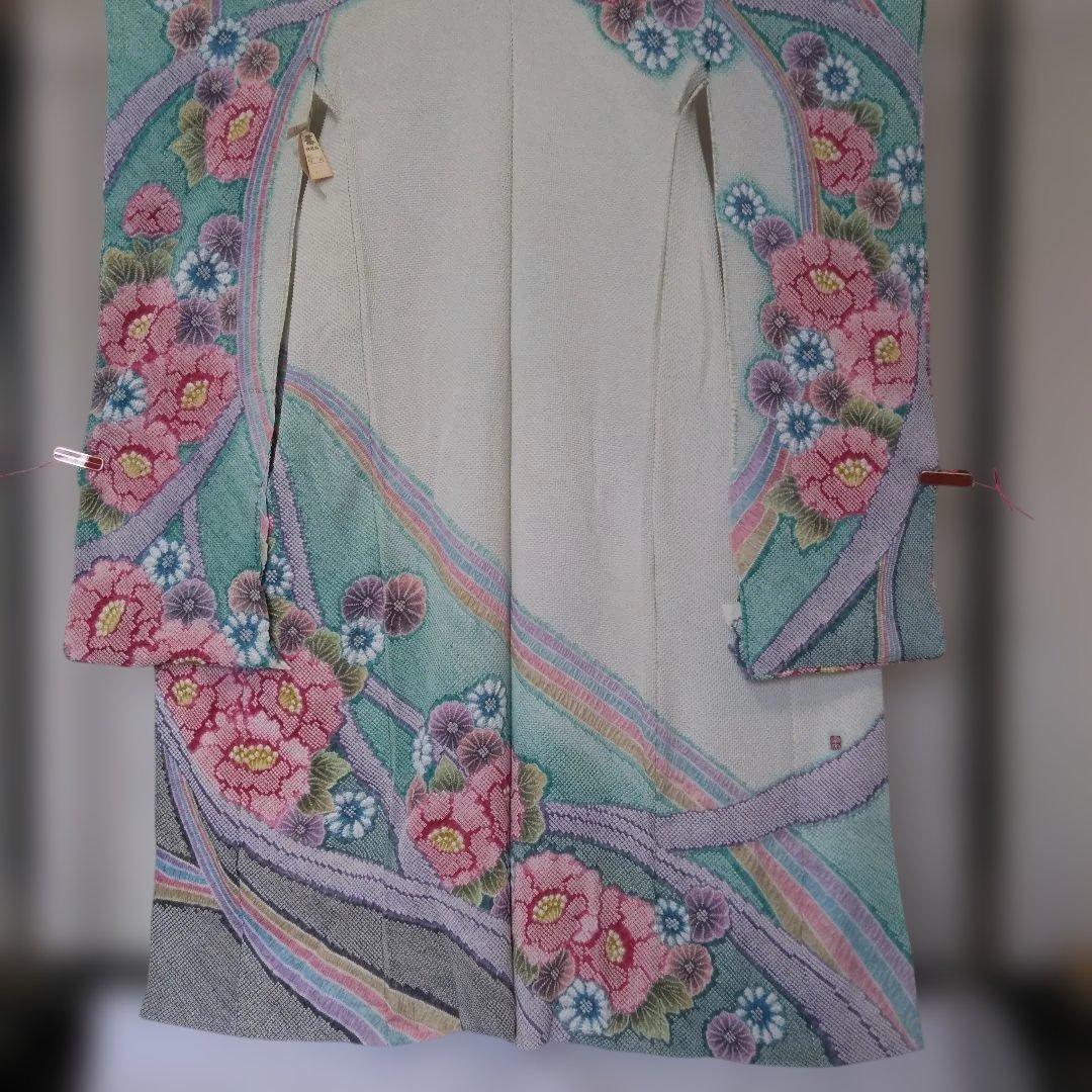 s*n様 藤娘　総絞り振袖未仕立て仮絵羽