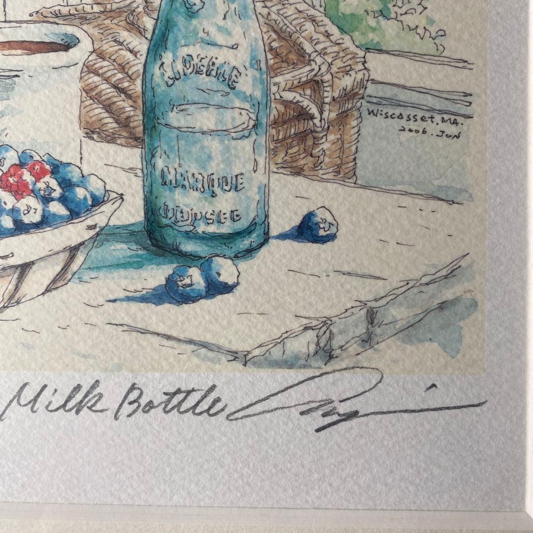 内田新哉★水彩原画　直筆サイン入り♪