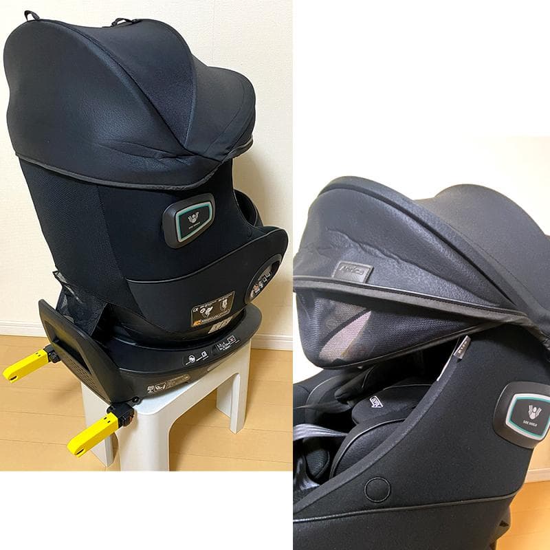 【美品】アップリカ 最高級チャイルドシート クルリラビッテエックス ブラック