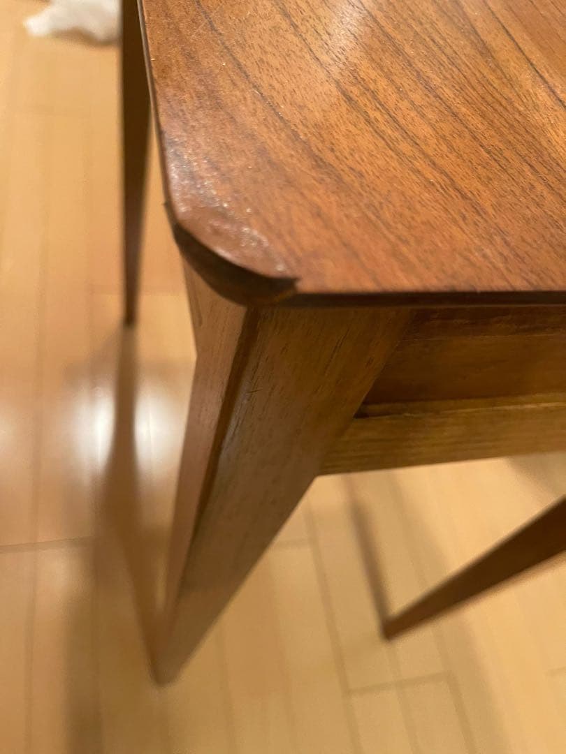 木製シンプルテーブル 引き出し付き