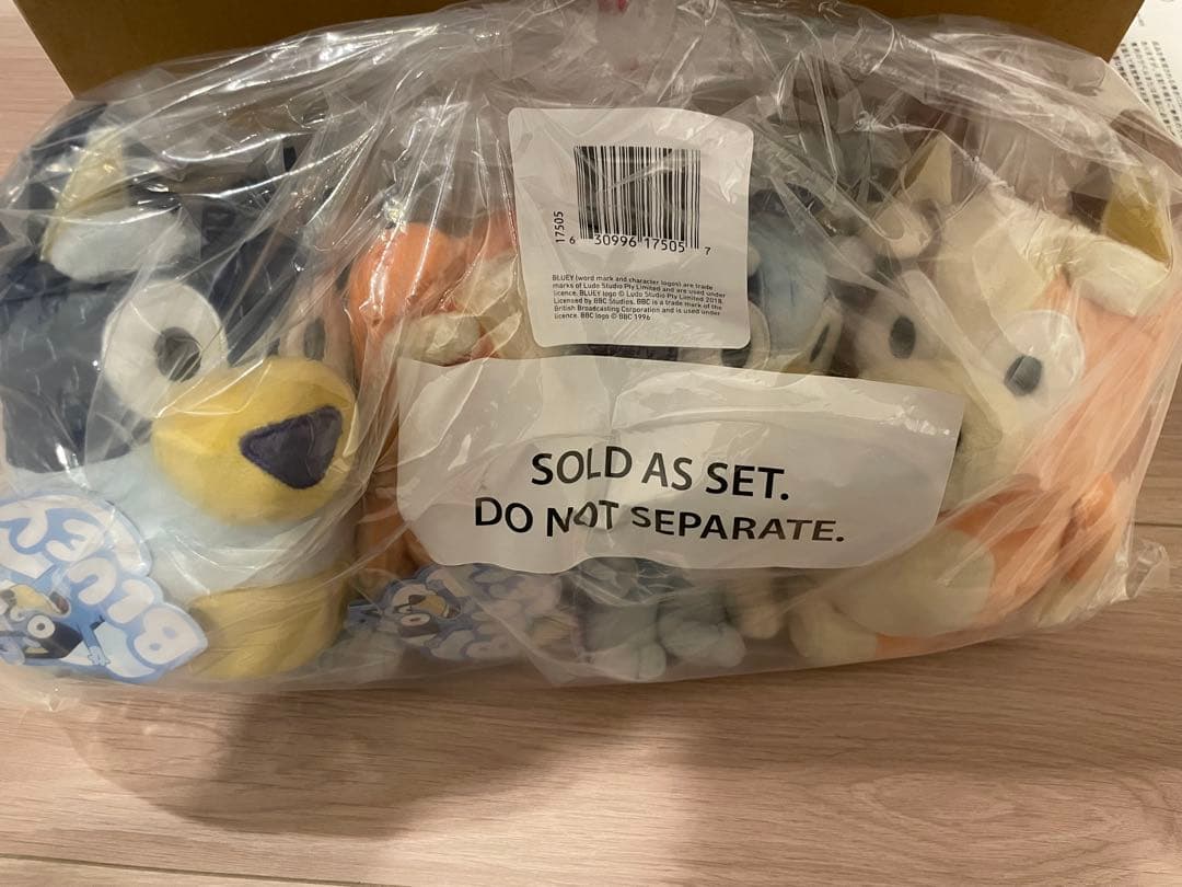 Bluey ブルーイ ヒーラー一家 ぬいぐるみ 4体セット