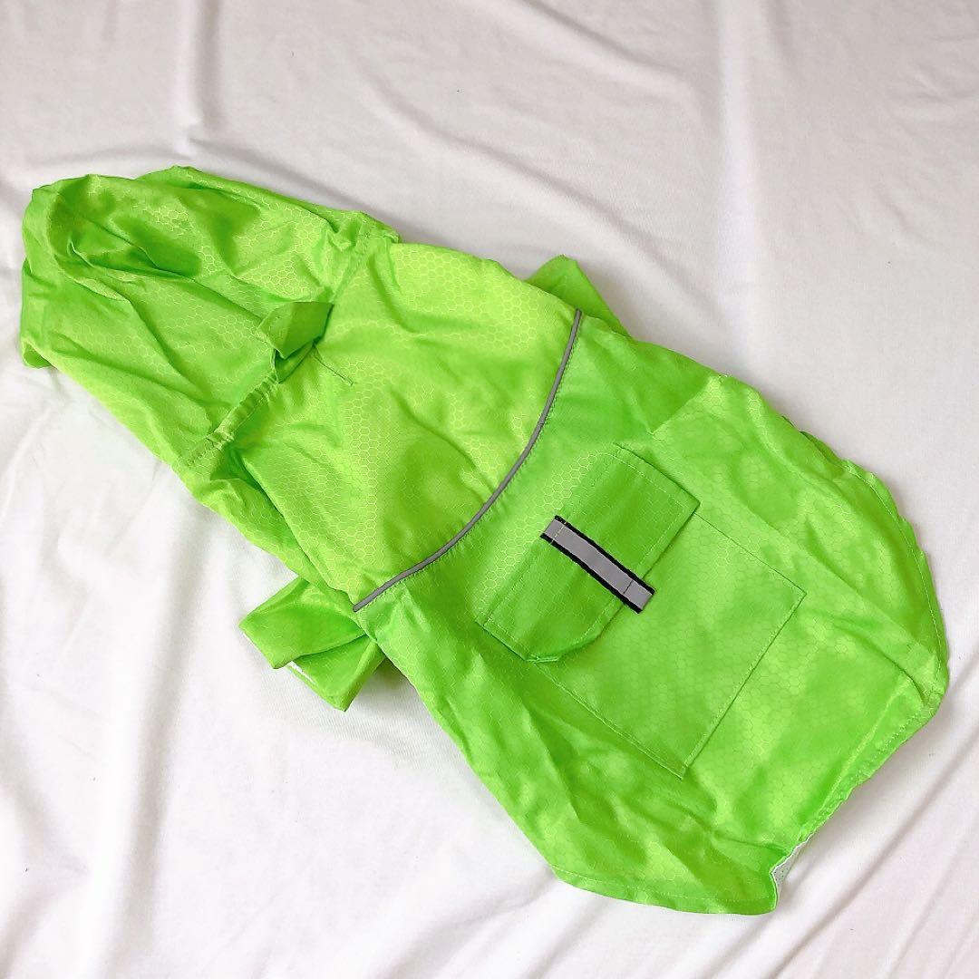 犬用レインコート ポンチョ 犬用 カッパ 中型犬 着脱簡単 快適 梅雨対策