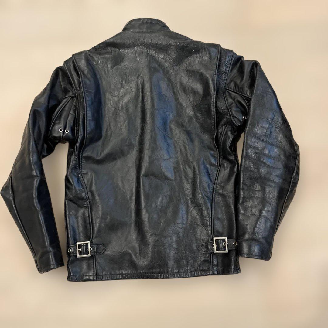 人気定番　Schott　641 立ち襟シングルライダース　３４　ボアライナー付