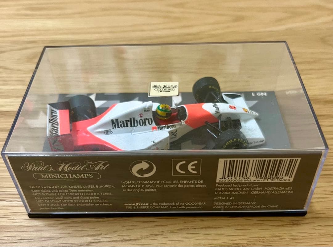 ミニチャンプス F1 マクラーレンフォード MP4/8 A.セナ マルボロ仕様