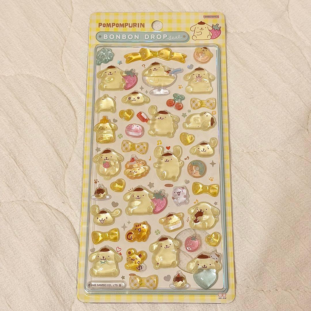 正規品 サンリオ ボンボンドロップシール 第1弾(3種)＆第2弾(3種)セット