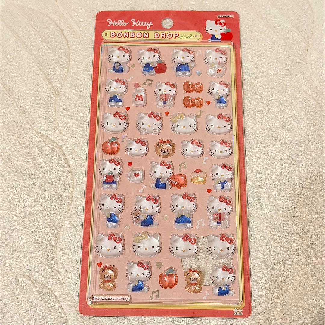 正規品 サンリオ ボンボンドロップシール 第1弾(3種)＆第2弾(3種)セット