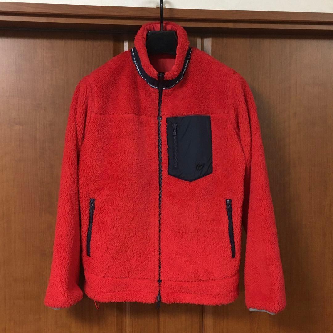 美品　マスターバニー　リバーシブル　ブルゾン　１　赤　フリース　パーリーゲイツ