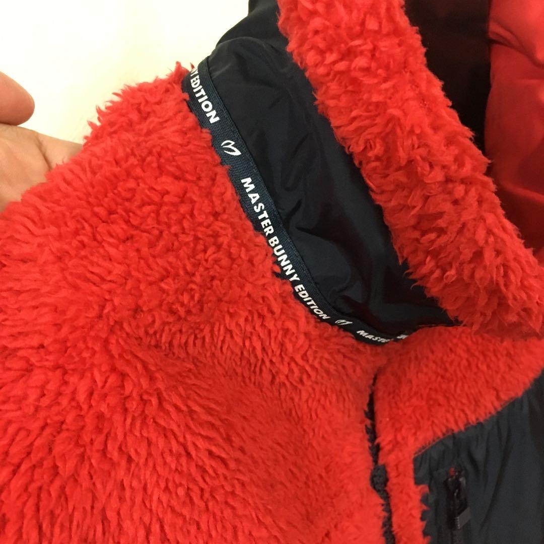 美品　マスターバニー　リバーシブル　ブルゾン　１　赤　フリース　パーリーゲイツ