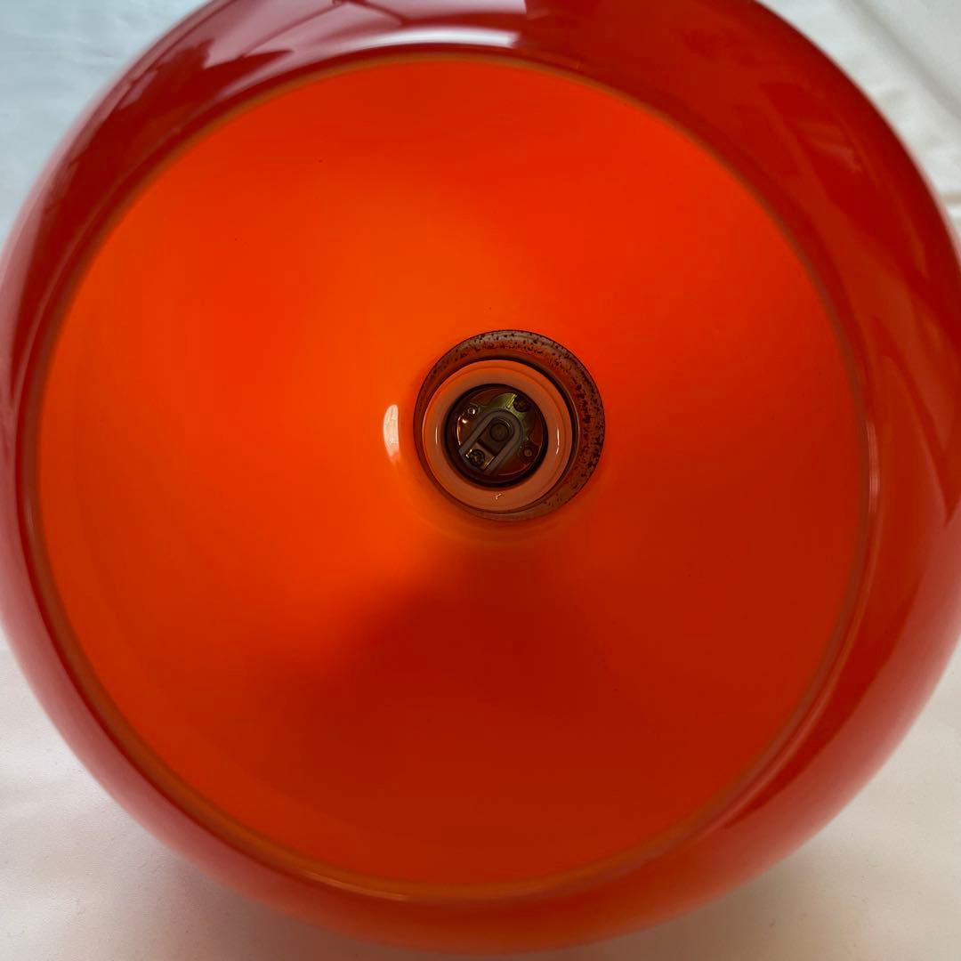 National 昭和レトロ ビンテージ オレンジ ペンダントライト　電笠