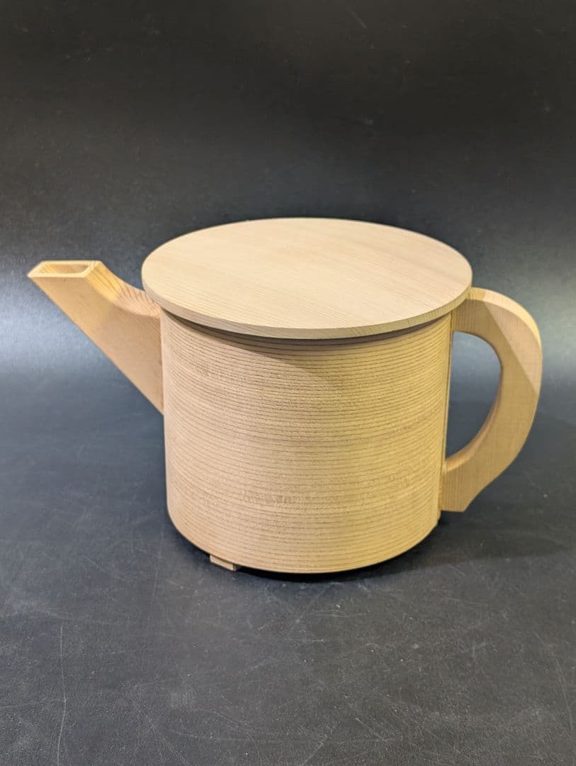 あい 未使用 茶道具 曲水次 水注 曲片口水次 木工芸 紙箱 曲げわっぱ