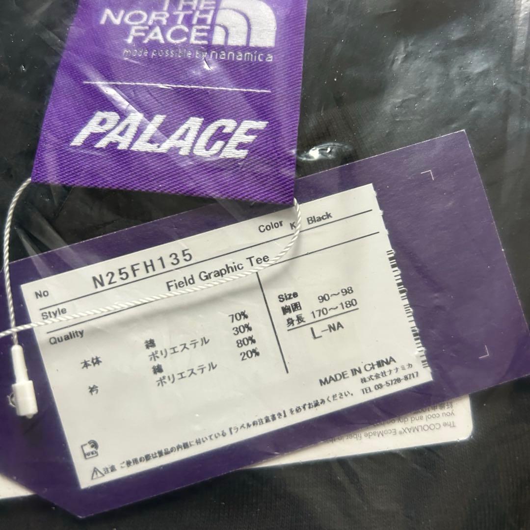 PALACE x The North Face Tee BLACK Ｌ　パレス
