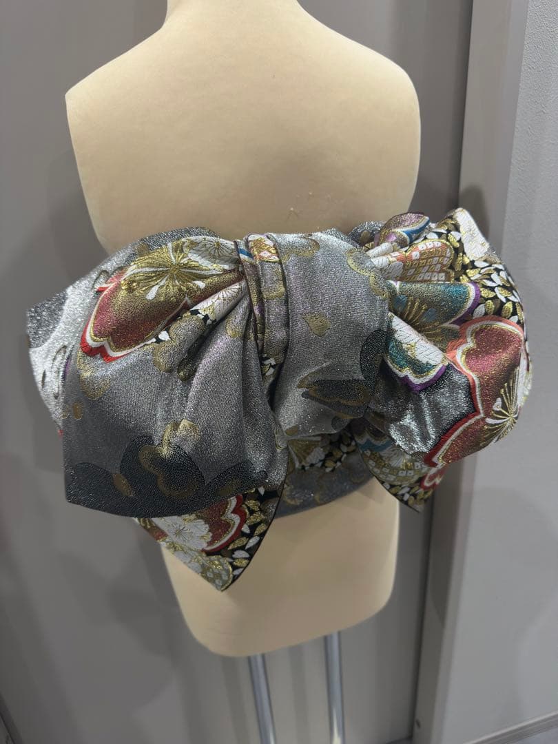 正絹　作り帯　二部式　振袖用