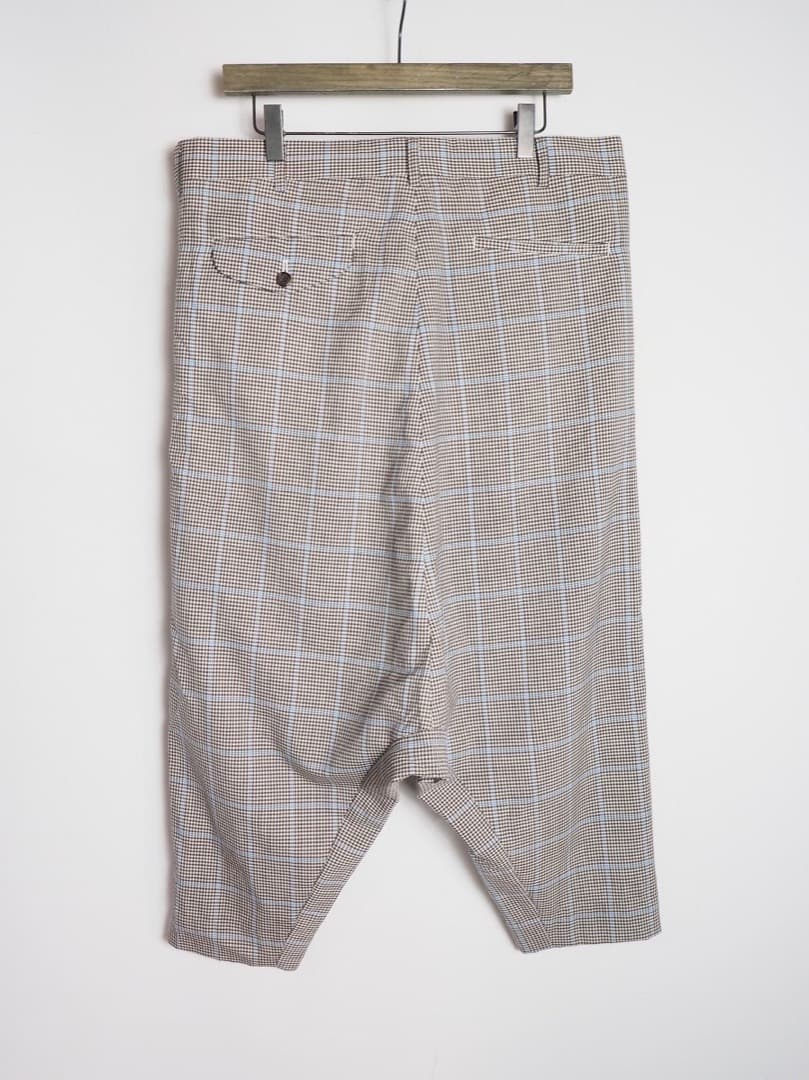 美品 コムデギャルソン オム プリュス チェック サルエル パンツ 209P▲