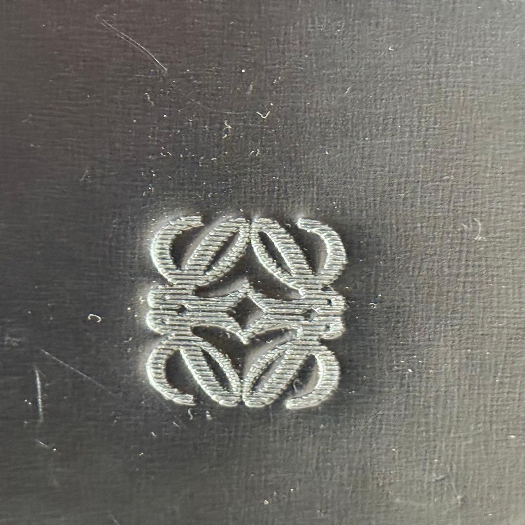 【美品】ロエベ　アナグラム　ディプロマティコ　ビジネスバッグ　ロゴ型押し　レザー