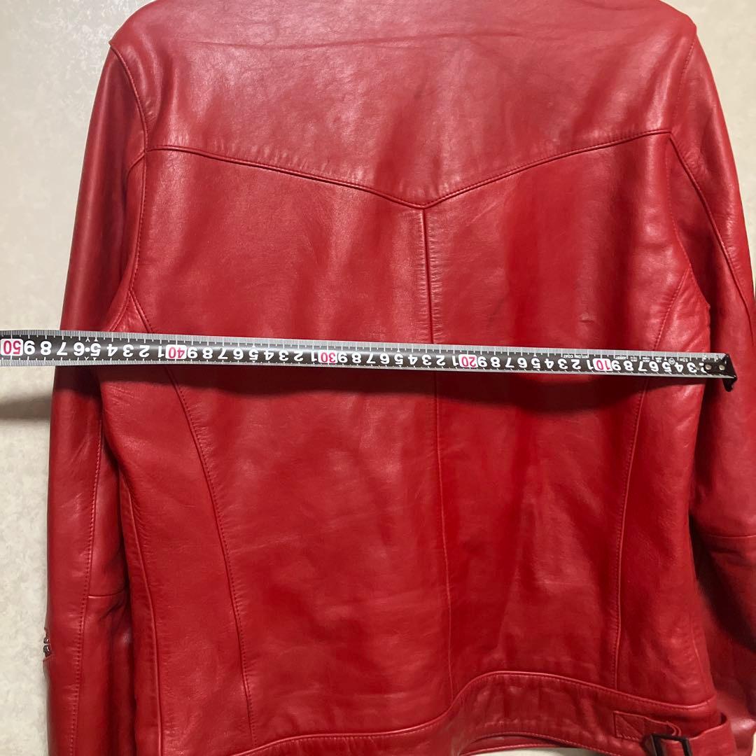 ロンジャン ライダース Liugoo Leathers ホースハイド 馬革レッド