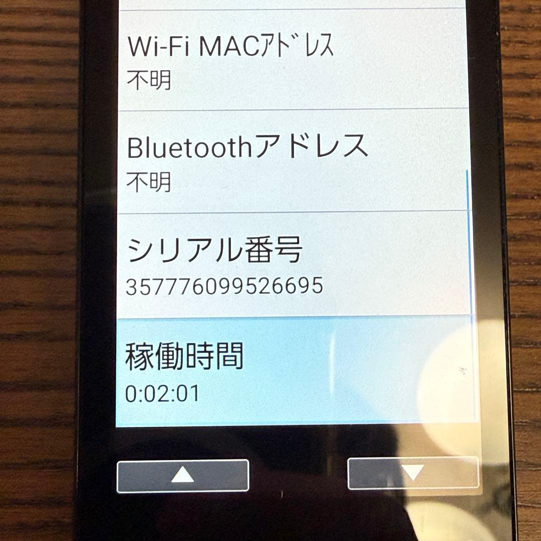 美品 docomo SH-02L 折り畳み式 ブラック 携帯電話 シャープ