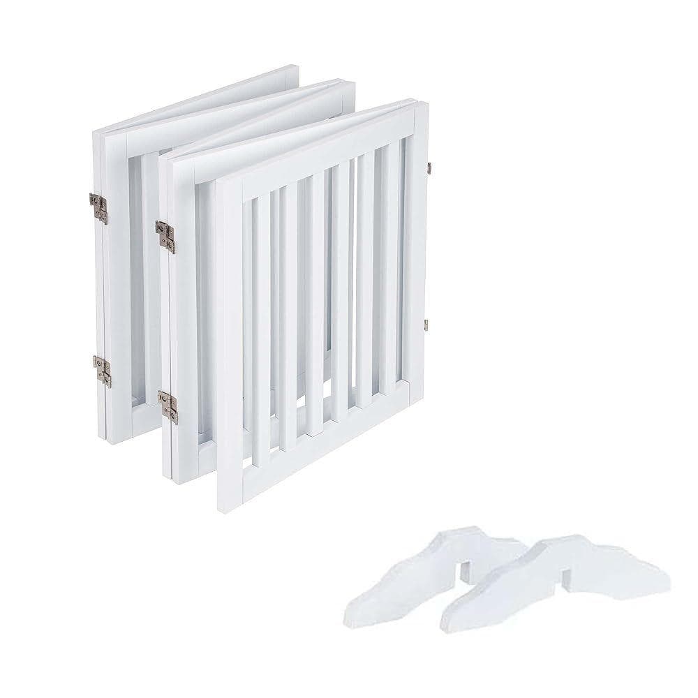 unipaws ペットゲート 木製 折りたたみ式 最大幅241cm 高さ61cm