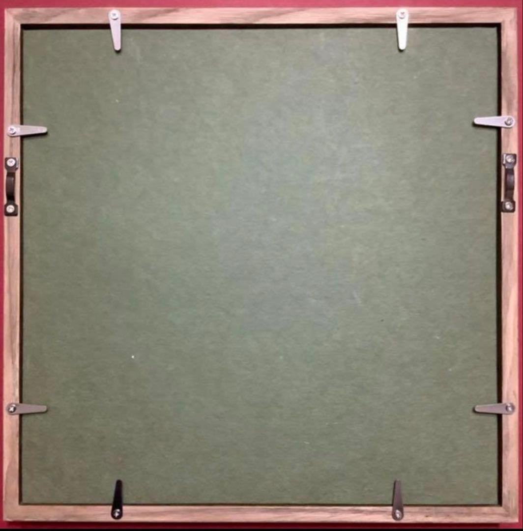 絵画・額縁・版画・渡辺美香子・秋色の風景・秋・家・木・美術品・インテリア・雑貨