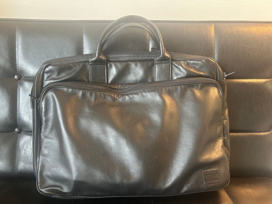 ポーター　ビジネスバッグ ブラック レザー