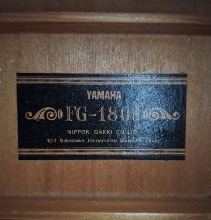 YAMAHA FG180J 黒ラベル ソフトケース付き