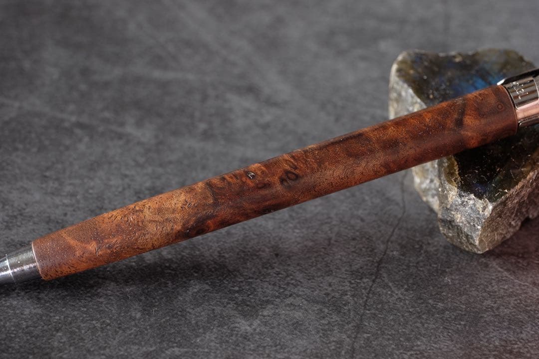 PG5木軸カスタム0180　高村杢工房 製図用シャーペン　クラロウォルナット瘤