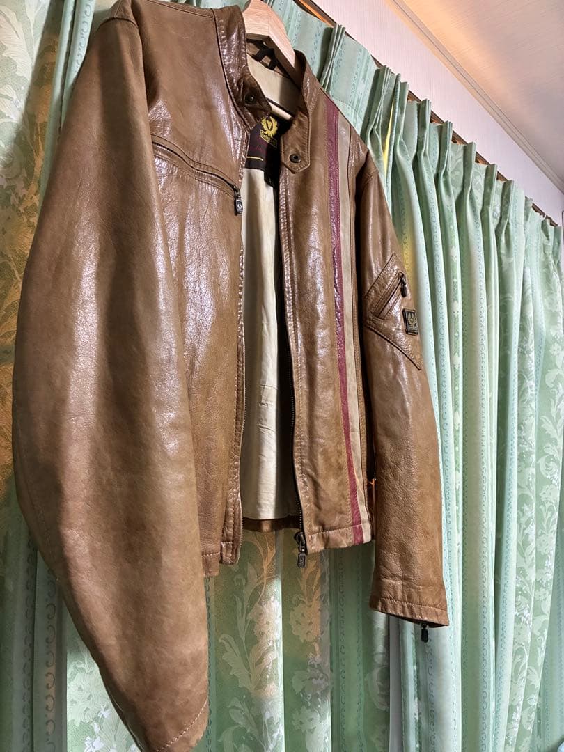 Belstaff レザージャケット イタリア製 S ラムレザー ベルスタッフ