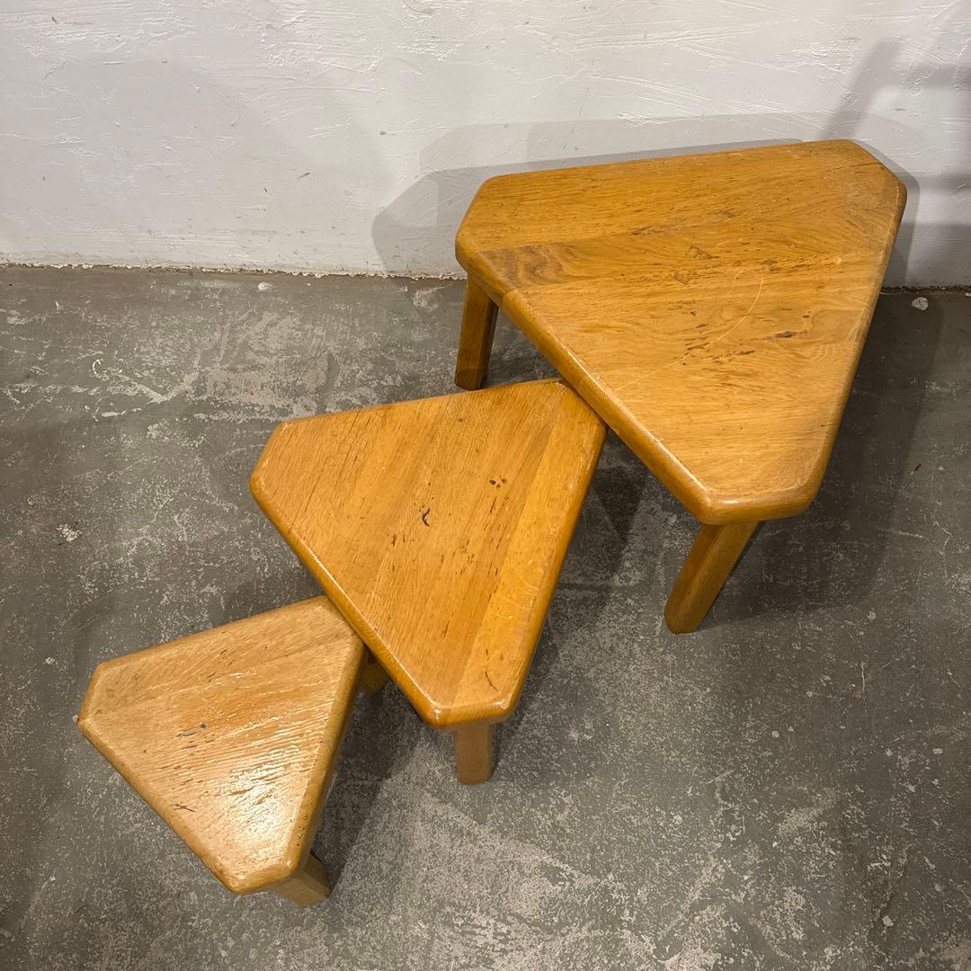 年末年始saleヴィンテージ　ネストテーブル　フランス　サイドテーブル　花台