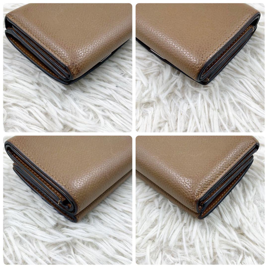 【✨美品 現行✨】ロエベ アナグラム トライフォールド ブラウン 付属品完備