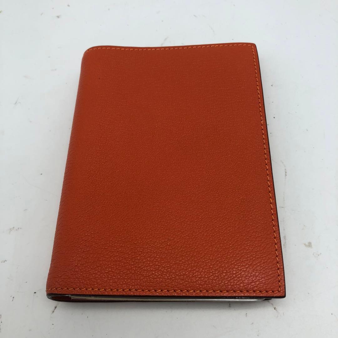 エルメス アジェンダ 手帳 ダイアリー レフィル付 革 EZ243