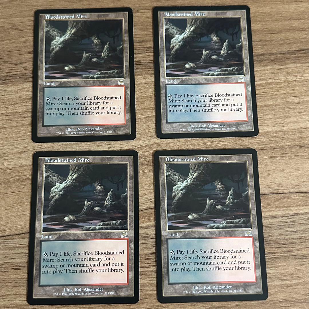 MTG 血染めのぬかるみ　英語　4枚　オンスロート