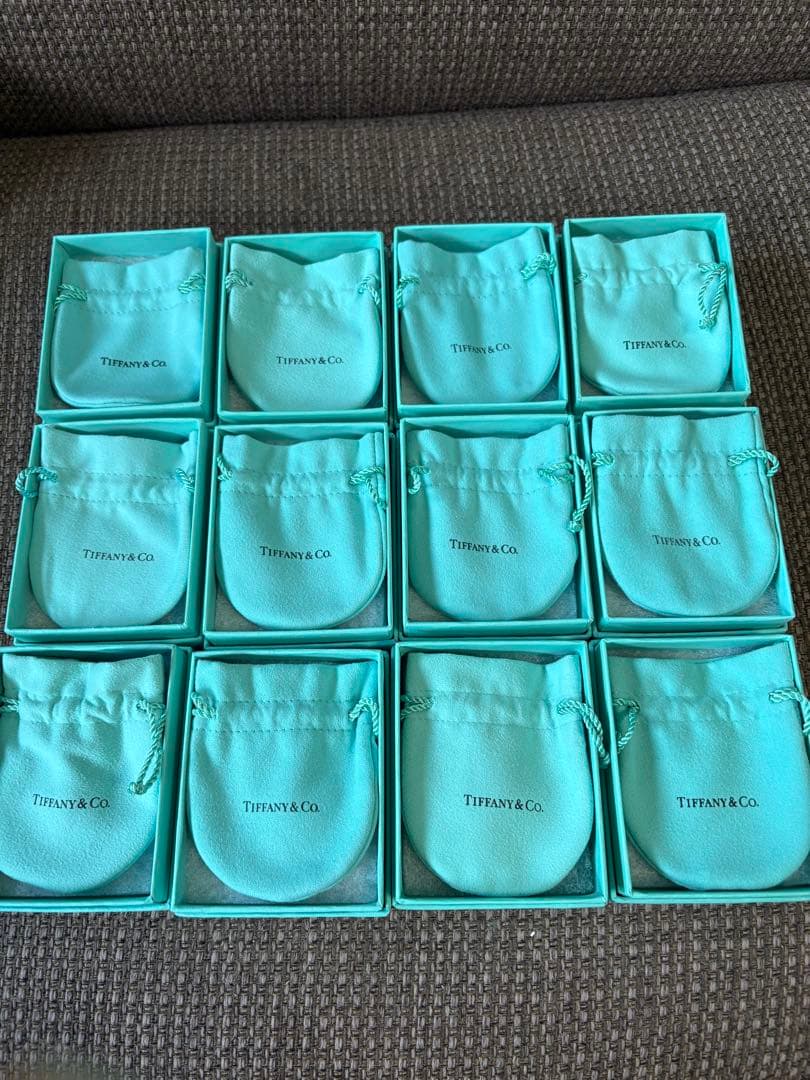 旧型　中古品ティファニー空箱巾着袋12セット